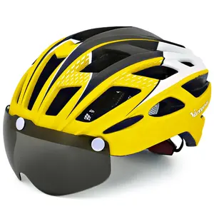 VICTGOAL Damen-Hintergrundbeleuchtung Balance-Qualität zertifizierter Helm mtb Kinder-Dirtbike moter Stadt-Bicicle roter Fahrradhelm