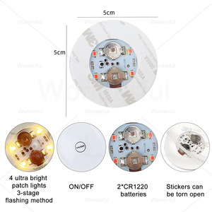 برومو 20 توهج في الظلام أدى ضوء زجاجة المياه ملصق شعار صائق الزجاج مضيئة السفينة النبيذ متوهجة زجاجة شرب - Product Image 5