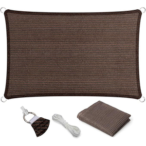 Không thấm nước <span class=keywords><strong>Sun</strong></span> <span class=keywords><strong>Shade</strong></span> buồm cát hình chữ nhật UV khối dù để che nắng cho sân sau sân boong Patio vườn ngoài trời - Product Image 6