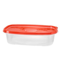 Grands récipients jetables en plastique, conteneurs carrés transparents de qualité alimentaire pour micro-ondes, 76oz