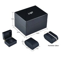Vente en gros boîte de parfum en bois noir haut de gamme rectangulaire personnalisée boîte cadeau d'emballage de parfum en bois