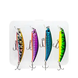 6.8Cm 4G Bán Buôn Neptune Spear 4 cái/hộp Nhân Tạo Cứng Mồi Dài Phạm Vi Chậm Chìm Câu Cá Thu Hút Minnow Bộ