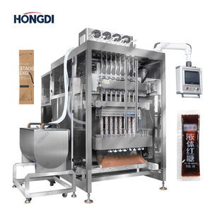 Machine d'emballage semi-automatique à 8 colonnes en acier inoxydable (modèle le plus récent) spécialisée pour le remplissage et l'emballage de crèmes hydratantes et de crèmes pour les mains - Product Image 1