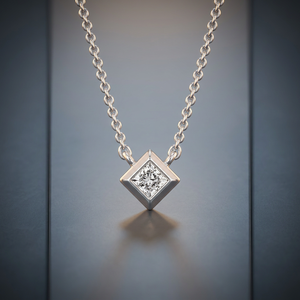 Hermoso Colgante de Diamantes Reales, Joyería Fina de Diseño de Lujo, Elegante Collar con Colgante, Regalo para Mujer - Product Image 2