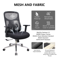 Chaise de bureau ergonomique série 6023 avec assise épaissie Silla De Oficina Chaise De Bureau Sillas De Escritorio Mobilier de bureau
