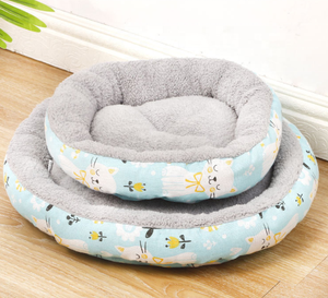 China Nettes modernes Bett Katze Runde Designer Leinwand Günstige Haustier bedarf Hunde bett - Product Image 6