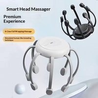 Nouveau masseur de tête électrique rechargeable de style pieuvre, thérapie par acupression du cuir chevelu, soulagement du stress, pression ciblée sur les points