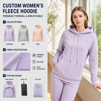 Sweat à capuche confortable et douillet pour femme, 280 GSM, en molleton brossé personnalisé, idéal pour l'automne et l'hiver, vêtement de détente et de sport, vente en gros