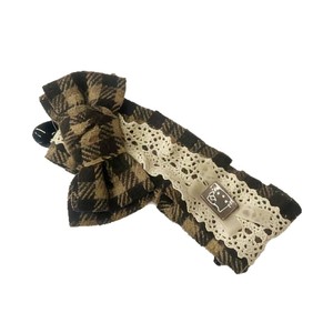 Pinza para el pelo estilo campestre francés con lazo de encaje, nueva pinza con borde de diamantes de imitación, pinza para flequillo con cinta, accesorio dulce para el pelo tipo pico de pato - Product Image 5
