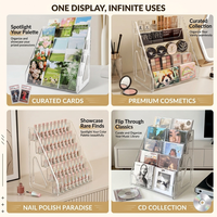 Présentoirs universels pliables en acrylique transparent personnalisés pour cartes verticales, protection anti-corrosion, vente en gros