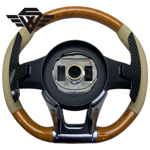 Volante Superior e Inferior de Madera de Durazno de Alta Calidad para Mercedes Benz W205 W213 W222 223Y Clase E G 809 AMG, Material de Cuero - Product Image 6