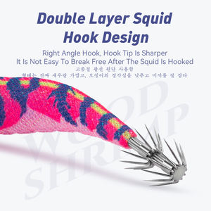 Fuhui Qualità Giapponese EGI Silicone 2.5# 3.0# 3.5# Gamberetti <span class=keywords><strong>Artificiali</strong></span> da Nuoto Esche <span class=keywords><strong>per</strong></span> Totano Seppia con Gancio 6 Colori Richiamo da Pesca - Product Image 6