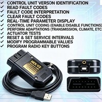 Câble de diagnostic USB OBD2 multi-langues Real HEX V2 VCDS VAGCOM STM32F429 pour VW Audi Skoda Seat, outil de diagnostic automobile