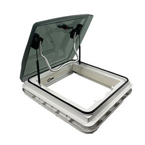 Ventana de ventilación Rv Marco ASA de 400x400mm con cúpula acrílica <span class=keywords><strong>Tragaluz</strong></span> de caravana con luz LED - Product Image 1