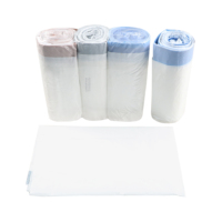 Sac poubelle en plastique écologique avec cordon de serrage, compostable, pour produits ménagers, emballage, impression flexo