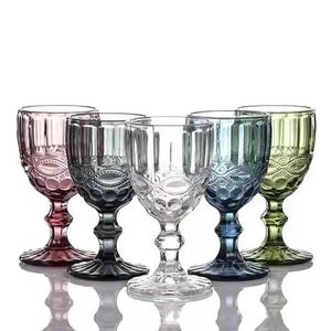 Verre à vin rouge en cristal vintage transparent de haute qualité, épaissi, couleur européenne, relief, 240 ml/300 ml - Product Image 6