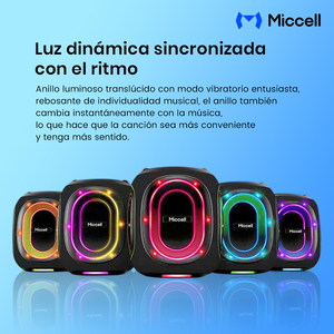 Altavoz Portátil Miccell VQ-SP69 de 300W con Batería de 30000mAh, Luces RGB e Impermeable IPX6 para Fiestas y Exteriores - Product Image 6