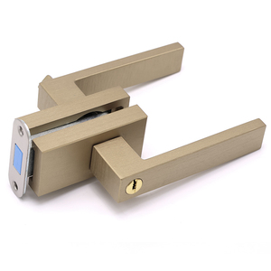 Heavy Duty Solid Aluminum Alloy Lever Handle Lock Magnetic Deadbolt Latch Privacy <strong>Knob</strong> Keyed Handles - Product Image 4