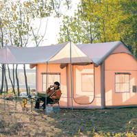 600D Oxford Tissu Tissu Imperméable Grande Tente Gonflable Tente Climatisée Avec Cheminée
