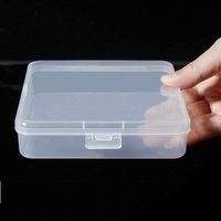 Boîte de rangement mini multifonctionnelle carrée pliable en plastique PP injecté, petite et tendance, 0-1L
