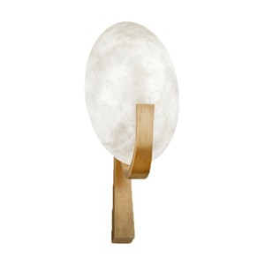 Lampe murale nordique tout en cuivre, lumière LED, design moderne, en marbre, pour chambre à coucher, salon, couloir - Product Image 5