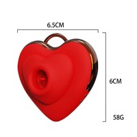 Mini Herzförmiger Vibrator zum Saugen und Lecken mit Starker Stummschaltung, Schlüsselanhänger-Vibrator, USB-Aufladbar, 10 Frequenzen, für den Täglichen Gebrauch