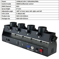 4-Shot DMX Télécommande sans fil Confetti Cannon Metal Design pour mariage et fête DJ Shows