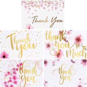 Carte <span class=keywords><strong>de</strong></span> <span class=keywords><strong>remerciement</strong></span> en vrac, note <span class=keywords><strong>de</strong></span> <span class=keywords><strong>mariage</strong></span>, baby shower, 4x6 pouces, 5 modèles, Offre Spéciale, 100 - Product Image 2