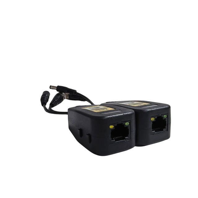 8MP 4K Video & Power 2-in-1 Passive Video Balun 300M RJ45 to BNC Transceiver for AHD/TVI/CVI/CVBS Security Camera System