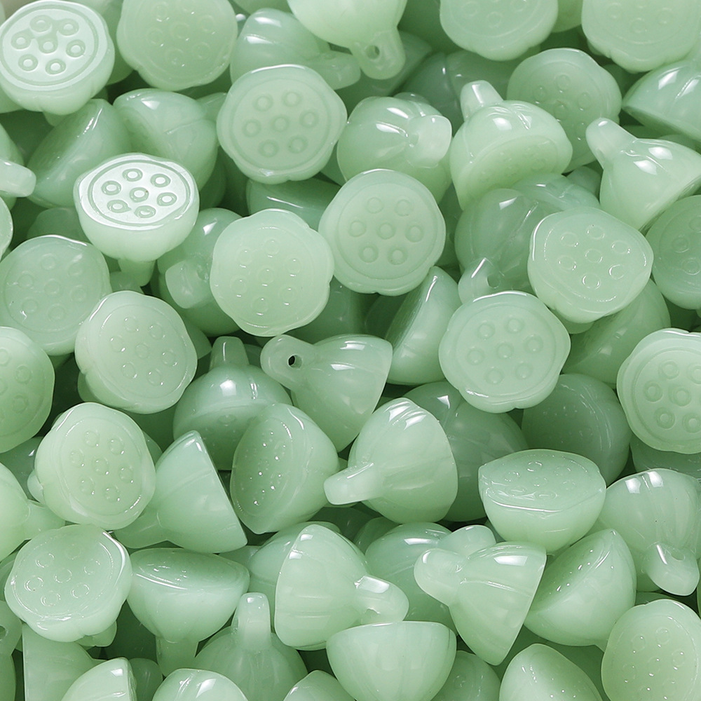Grosses gousses de lotus (12*13,5 mm, ouverture de 1 mm) - Lot de 10