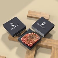 Boîtes à viande pour barbecue personnalisées avec impression à l'encre de soja, emballages pour viande et volaille, emballages alimentaires personnalisés pour restaurants