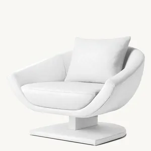 Fauteuil personnalisé en tissu entièrement couvert Chaise de salon de loisirs de luxe moderne Canapé d'appoint en forme de bol en velours