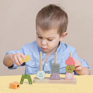 Cpc Ce En71 Baby Educational Natural Wood Toy Creative <b>Set</b> for Kids Montessori Wooden <b>Building</b> <b>Blocks</b> - Product Image 2