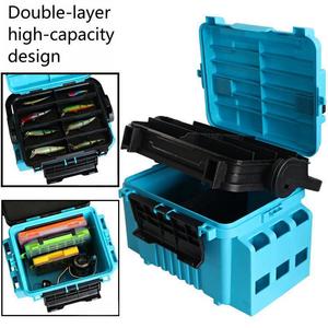 Großhandel Tragbare Angelbox mit Doppelteilen für Köder, Haken und Zubehör aus ABS - Product Image 3