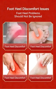 JN Patch antidouleur rapide pour talon et cheville, pour la marche, pansement médicamenteux à base de plantes contre la fatigue des pieds pour adultes, 8 pièces/boîte - Product Image 2