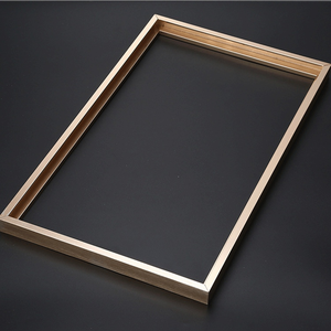 KAIYA Boîte ronde en alliage d'aluminium, cadre de miroir, tréfilage métallique décoratif, cadre en aluminium, cadre de miroir <span class=keywords><strong>photo</strong></span>, <span class=keywords><strong>profil</strong></span> de ligne - Product Image 2