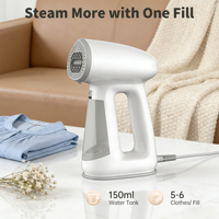 Défroisseur Vapeur Portable à Main, Fer à Repasser Vapeur Portable, Arrêt Automatique, Éliminateur de Plis pour Vêtements, Brosse de Voyage Grande Capacité pour la Maison