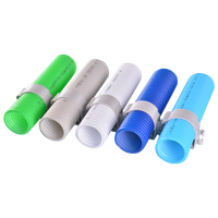 Tuyau flexible en PEHD à double paroi ondulée de 75 mm pour l'admission d'air frais, durable et léger, pour systèmes de ventilation commerciaux