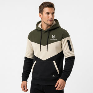 Sudadera con Capucha Personalizada de Forro Polar, Corte Regular, Color Sólido, Diseño con Bolsillos, Ropa Casual de Invierno, Tejido Liso Teñido, 100% Bordado - Product Image 1