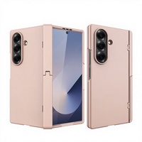 Coque pour Samsung Galaxy Z Fold 6/7, finition mate effet peau, protection intégrale de la charnière, avec béquille à persiennes, fine, légère et protectrice