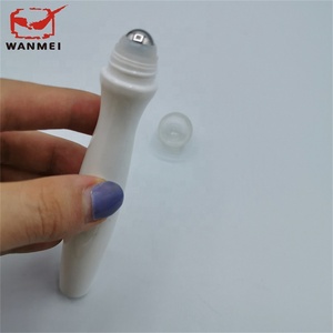 15ml Mini Acrylic plastic Empty Roll on Bottle Massage Bottle with steel roll on ball for Eye Gel / Essential Oil