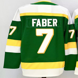 Maillots de hockey cousus pour hommes 7 Brock Faber 12 Matthew Boldy 97 Kirill Kaprizov 29 Marc-<span class=keywords><strong>Andre</strong></span> Fleury 43 Quinn Hughes - Product Image 3