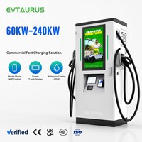 Station de recharge rapide DC pour véhicules électriques haute efficacité 120 kW 240 kW GBT Chademo avec application, paiement par carte et terminal de point de vente pour flotte de VE