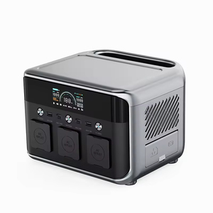 2400W 2400Wh Lithium Ion Pure Sine Wave Outdoor Energy Storage <b>Portable</b> Power Station With Wheel - Product Image 1