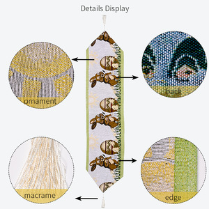 DAMAI - Nuevas Decoraciones de Pascua de Lujo, Camino de Mesa de Tela Tejida, Mantel, Decoración de Mesa de Comedor, Decoración del Hogar - Product Image 4