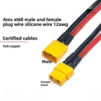 Konektor Steker Pria dan Wanita Tembaga XT30 XT60 X90 10-18AWG dengan Kabel Silika Gel untuk Model Pesawat, Penyimpanan Energi, Baterai Lithium.