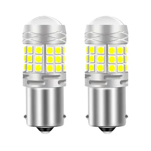 Araba LED Canbus dönüş ışığı 1156 1157 Car 42SMD yüksek parlaklık dönüş sinyali flaşör ışıkları arka lamba araba için