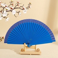 Ventilateur pliant en bois pour accessoires de vêtements peints à la main Style chinois Performances de danse classique ventilateur de poche ornements de maison