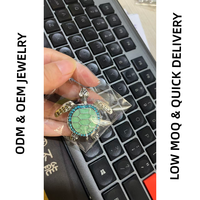 Porte-clés personnalisé en métal HLC, tortue de mer, breloques de créateur avec boucle, pendentif animal pour collier, fabrication de bijoux DIY
