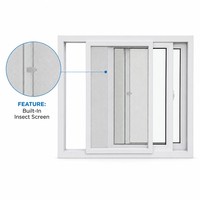 Fenêtre à battant latéral en PVC double vitrage, couleur personnalisée, multi-chambres, étanche, prix usine